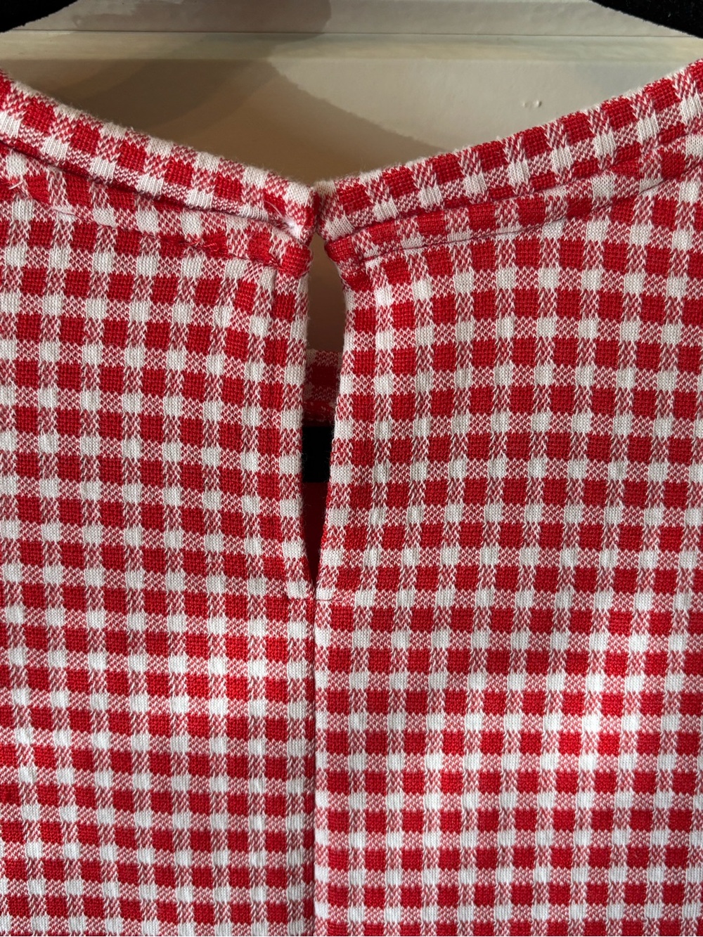 Zara Red Gingham Mini Dress - Picture 4 of 6